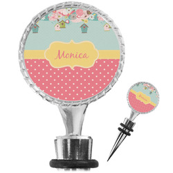 Easter Birdhouses Wine Bottle Stopper (Personalized)