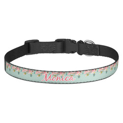 Easter Birdhouses Dog Collar - Medium (Personalized)