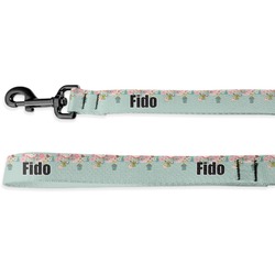 Easter Birdhouses Deluxe Dog Leash - 4 ft (Personalized)