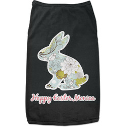 Easter Birdhouses Black Pet Shirt - M (Personalized)