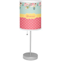 Easter Birdhouses 7" Drum Lamp with Shade (Personalized)