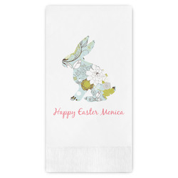 Easter Birdhouses Guest Napkins - Full Color - Embossed Edge (Personalized)