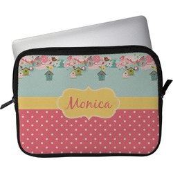 Easter Birdhouses Laptop Sleeve / Case - 15" (Personalized)