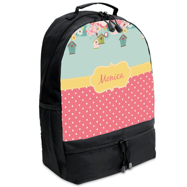 Custom Easter Birdhouses Backpacks - Black (Personalized)