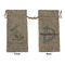 Easter Birdhouses Large Burlap Gift Bags - Front & Back