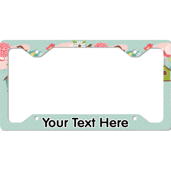 Custom Easter Birdhouses License Plate Frame - Style C (Personalized)