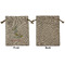 Easter Birdhouses Medium Burlap Gift Bag - Front Approval