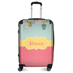 Easter Birdhouses Suitcase - 24" Medium - Checked (Personalized)