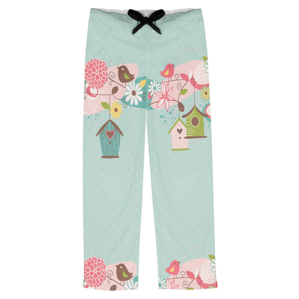 Custom Easter Birdhouses Mens Pajama Pants - S