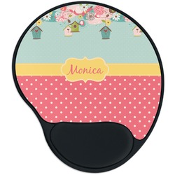 Easter Birdhouses Mouse Pad with Wrist Support