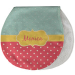 Easter Birdhouses Burp Pad - Velour w/ Name or Text