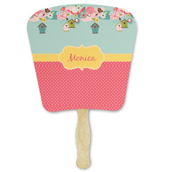 Easter Birdhouses Paper Fan (Personalized)