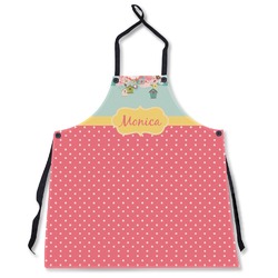 Easter Birdhouses Apron Without Pockets w/ Name or Text