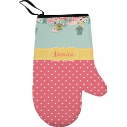 Easter Birdhouses Right Oven Mitt (Personalized)