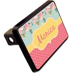 Easter Birdhouses Rectangular Trailer Hitch Cover - 2" (Personalized)