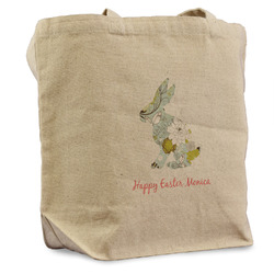 Easter Birdhouses Reusable Cotton Grocery Bag (Personalized)