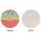 Easter Birdhouses Round Linen Placemats - APPROVAL (single sided)