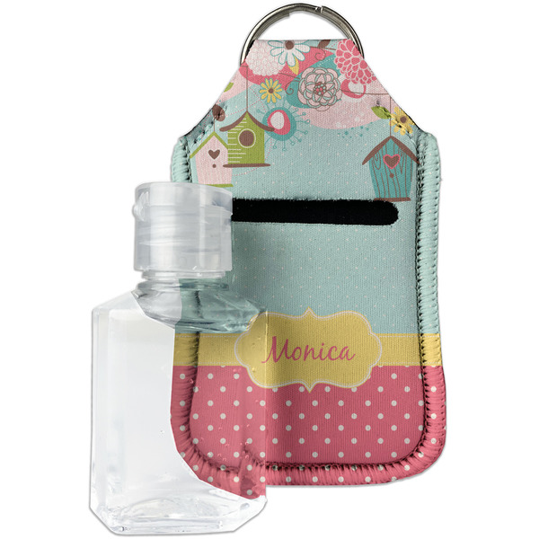 Custom Easter Birdhouses Hand Sanitizer & Keychain Holder (Personalized)