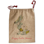 Easter Birdhouses Santa Sack - Front (Personalized)