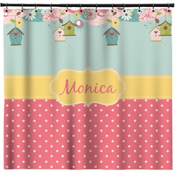 Easter Birdhouses Shower Curtain - 71" x 74" (Personalized)