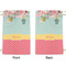 Easter Birdhouses Small Laundry Bag - Front & Back View