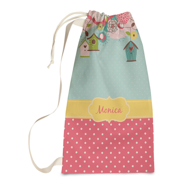 Custom Easter Birdhouses Laundry Bags - Small (Personalized)