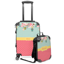Easter Birdhouses Kids 2-Piece Luggage Set - Suitcase & Backpack (Personalized)
