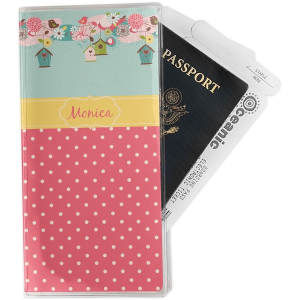 Custom Easter Birdhouses Travel Document Holder