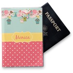 Easter Birdhouses Vinyl Passport Holder (Personalized)