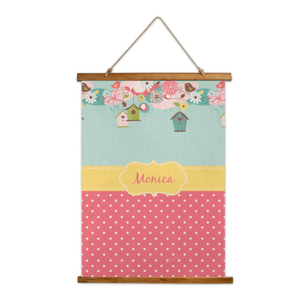 Custom Easter Birdhouses Wall Hanging Tapestry - Tall (Personalized)