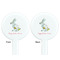 Easter Birdhouses White Plastic 7" Stir Stick - Double Sided - Round - Front & Back