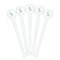 Easter Birdhouses White Plastic 7" Stir Stick - Round - Fan View