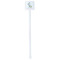 Easter Birdhouses White Plastic Stir Stick - Double Sided - Square - Single Stick