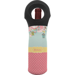 Easter Birdhouses Wine Tote Bag (Personalized)