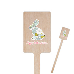 Easter Birdhouses 6.25" Rectangle Wooden Stir Sticks - Single Sided (Personalized)