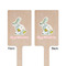 Easter Birdhouses Wooden 6.25" Stir Stick - Rectangular - Double Sided - Front & Back