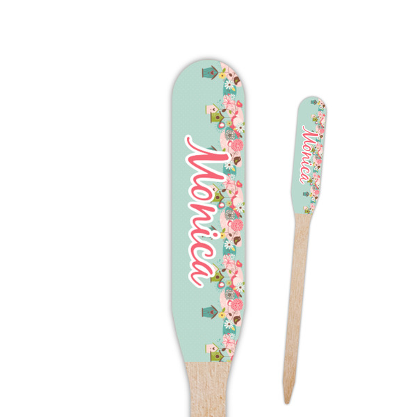 Custom Easter Birdhouses Paddle Wooden Food Picks - Single Sided (Personalized)