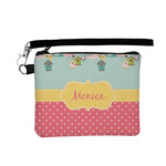 Easter Birdhouses Wristlet ID Case w/ Name or Text