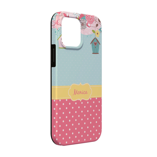 Custom Easter Birdhouses iPhone Case - Rubber Lined - iPhone 13 (Personalized)