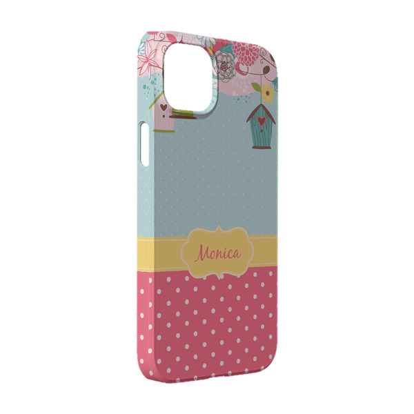 Custom Easter Birdhouses iPhone Case - Plastic - iPhone 14 Pro (Personalized)