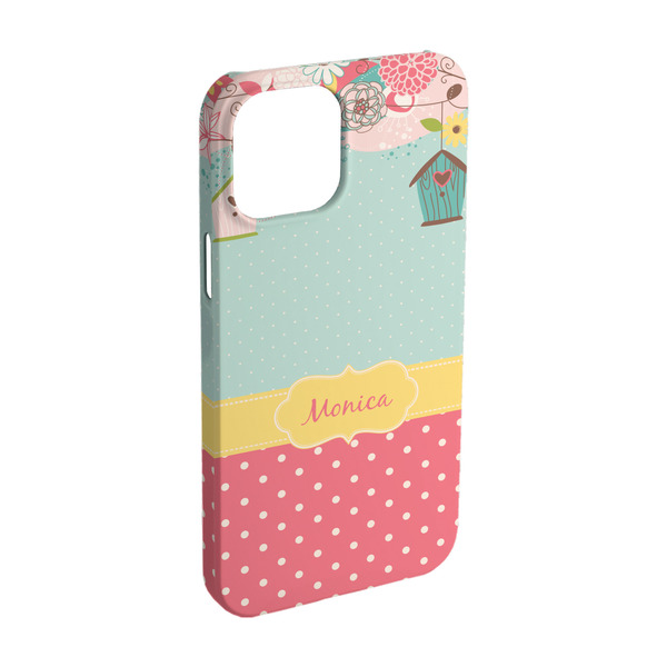 Custom Easter Birdhouses iPhone Case - Plastic - iPhone 15 (Personalized)