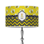 Buzzing Bee 12" Drum Lamp Shade - Poly-film (Personalized)