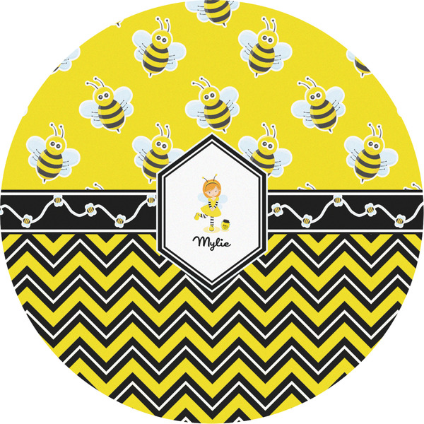 Custom Buzzing Bee Multipurpose Round Labels - 2" (Personalized)