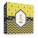 Buzzing Bee 3 Ring Binder - Full Wrap - 3" (Personalized)