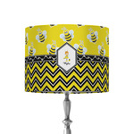 Buzzing Bee 8" Drum Lamp Shade - Fabric (Personalized)