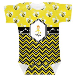 Buzzing Bee Baby Bodysuit 6-12 (Personalized)