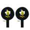 Buzzing Bee Black Plastic 7" Stir Stick - Double Sided - Round - Front & Back