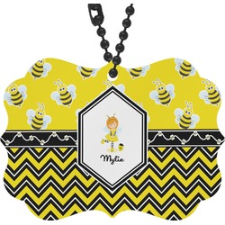 Buzzing Bee Rear View Mirror Charm (Personalized)