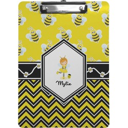 Buzzing Bee Clipboard (Letter Size) (Personalized)