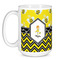 Buzzing Bee Coffee Mug - 15 oz - White